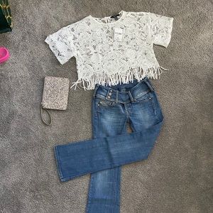 DIESEL LOW RISE JEANS